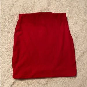 Akira red mini skirt